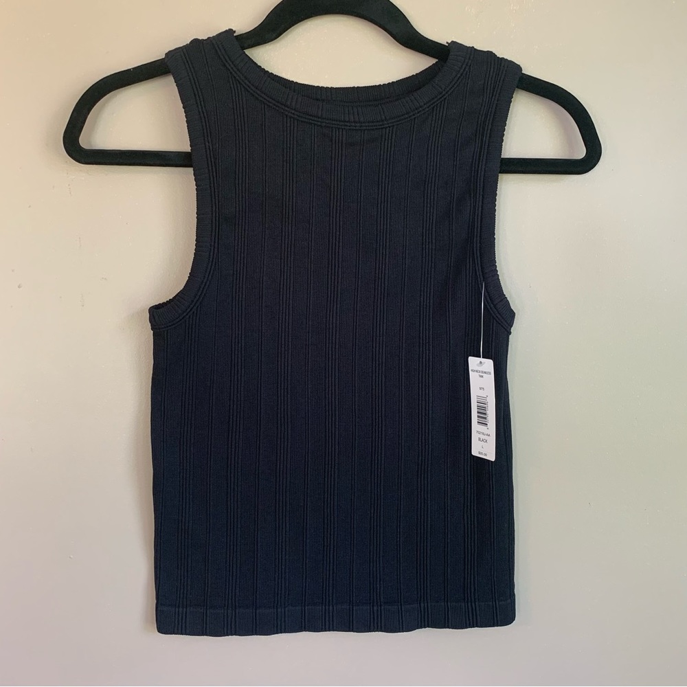 NWT! Justify Women’s Black Seamless Ribbed Tank Top | Large